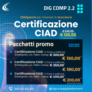 Certificazione Alfabetizzazione Digitale (DigComp 2.2)